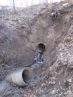Broken Concrete Pipes